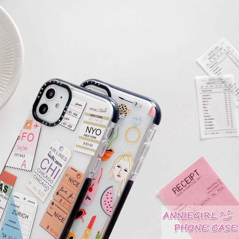 Ốp điện thoại mềm trong suốt dán nhãn vận chuyển cho IPhone 12 11 Pro Max Xs Max XR XS 7 6s 8 Plus | BigBuy360 - bigbuy360.vn