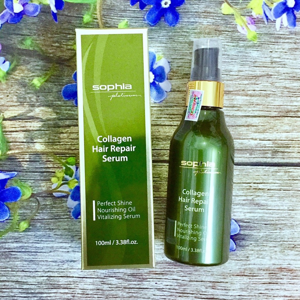 Tinh dầu Collagen dưỡng tóc, phục hồi tóc hư tổn, tóc khô xơ 100ml Hàn Quốc, Sophia Platinum