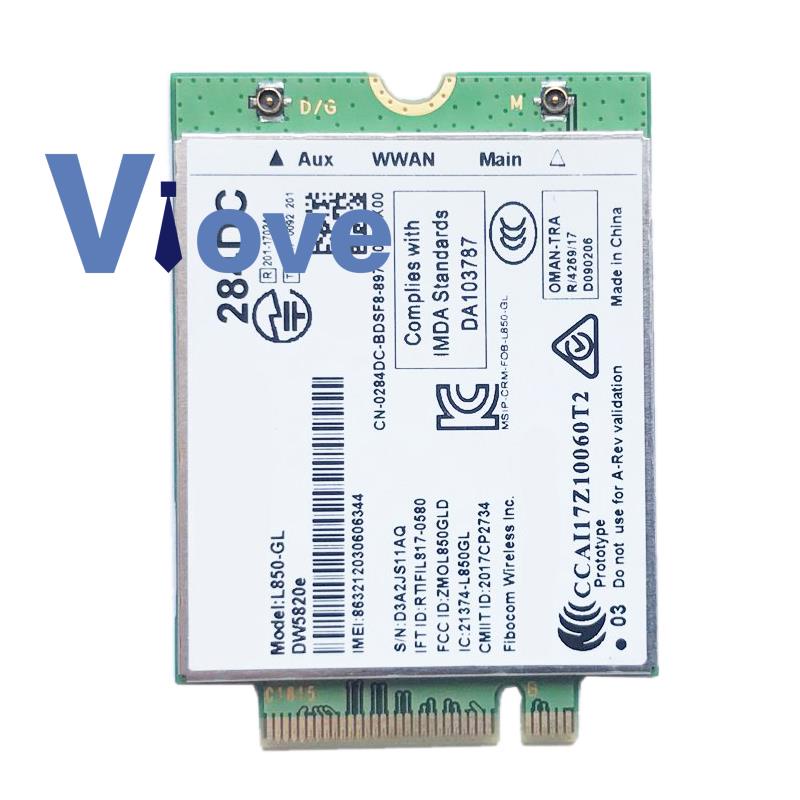 Thẻ DW5820E L850-GL LTE 4G ule 0284DC 284DC cho Laptop Dell 3500