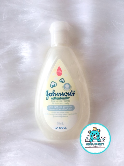 [MINI] Sữa tắm gội toàn thân mềm mịn/ Sữa dưỡng ẩm toàn thân Johnson's chai 50ml