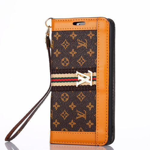 Flip Wallet Leather Stand  LV  Case For Apple iphone 11 12  6 7 8  PRO Plus MAX Mini SE X XS XR  Cover Luxury Brand with Logo casing Hand Strap
