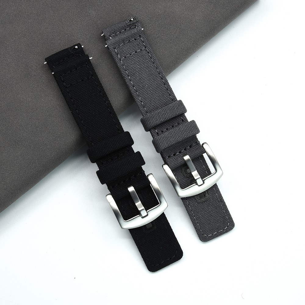 Dây Đeo Vải Canvas 20mm 22mm Cho Đồng Hồ Samsung Galaxy Watch 3/46mm/42mm/Active 2/Gear S3 Huawei Watch GT/2/2e/Pro
