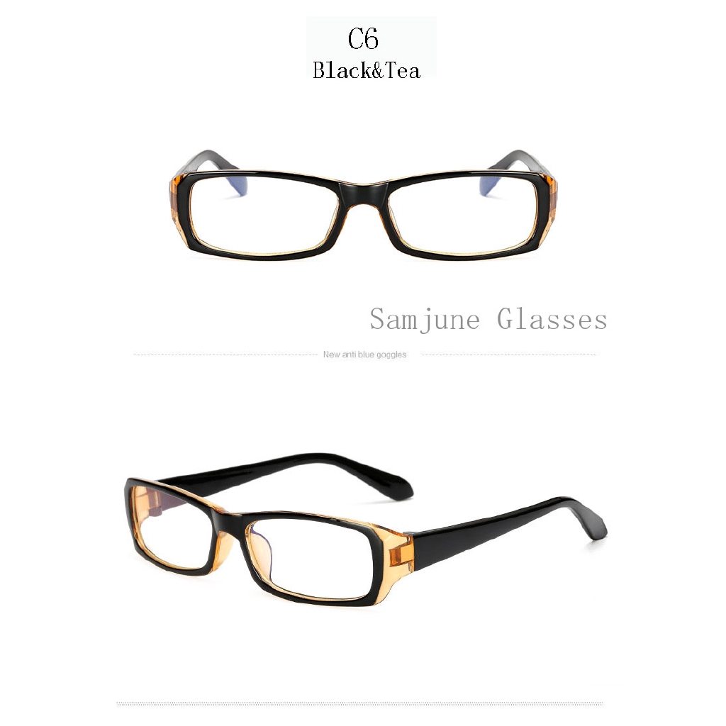 Mắt Kính  Samjune 21007 Chống Ánh Sáng Xanh Trong Suốt Dành Cho Nam Nữ