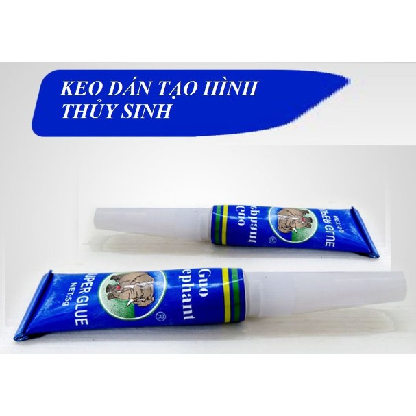 Keo thủy sinh ADHESIVE MÀU XANH/Đỏ