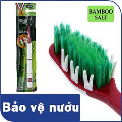 VỈ 3 BÀN CHẢI MUỐI TRE BAMBOO SALT SHIRINNEE CHĂM SÓC RĂNG Ê BUỐT