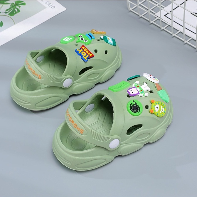 Dép sục sticker cho bé trai bé gái, sục Cross người máy Showbudo siêu nhẹ chống trượt Tulastore