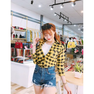 ÁO SƠ MI NỮ SỌC KARO THỜI TRANG VÀ CÁ TÍNH