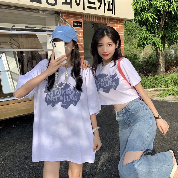 Jiashucheng Áo Thun Ngắn Tay Phong Cách Hàn Quốc Thiết Kế Mới Cho Nữ