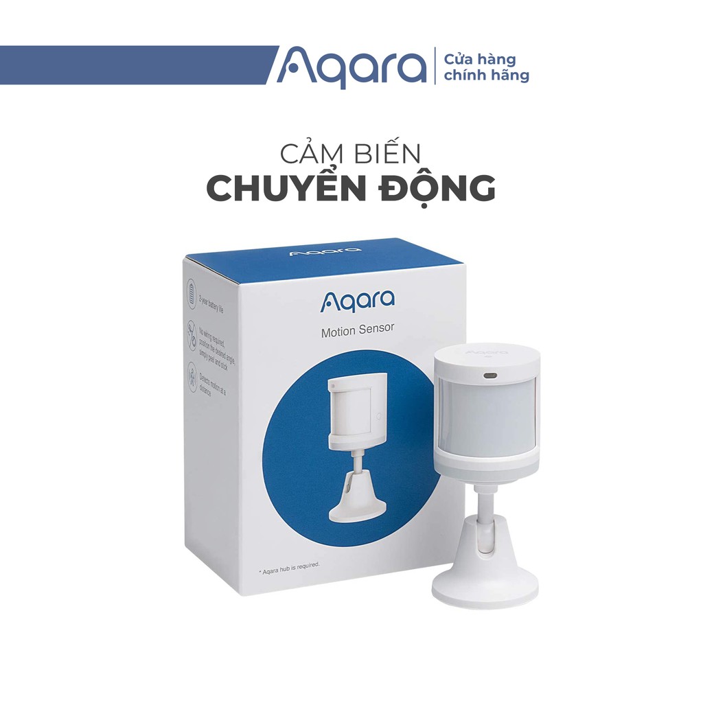 Cảm biến chuyển động Aqara Motion Sensor RTCGQ11LM hỗ trợ Apple HomeKit - Hub is required - BH Chính Hãng 12 Tháng