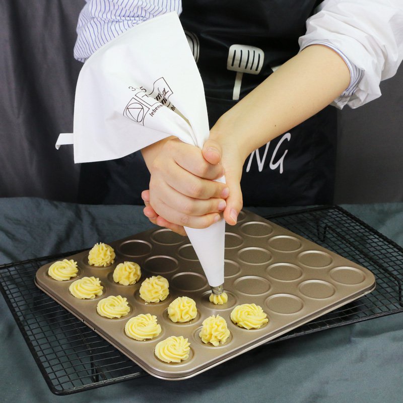 Túi bắt kem vải dùng nhiều lần, Túi tam giác bắt kem, bắt bánh cookie chất liệu dày dặn.
