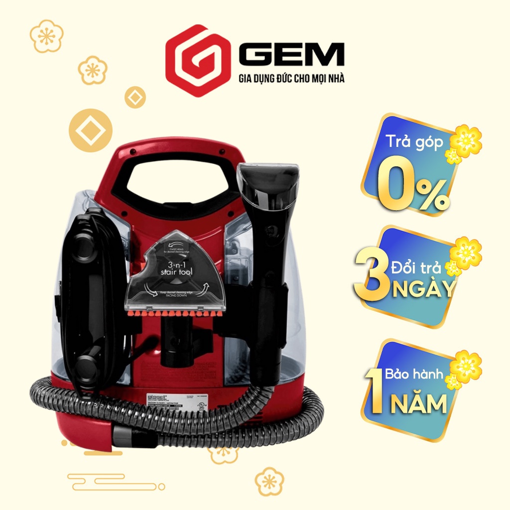 Máy diệt khuẩn cho nội thất xe oto, thảm, rèm, sofa BISSELL SPOTCLEAN PROHEAT - Sản phẩm nhập khẩu