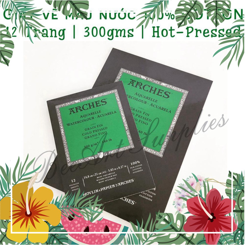 Giấy màu nước hạng hoạ sĩ Arches