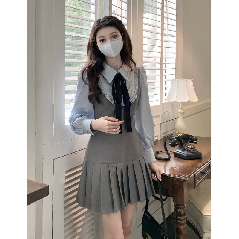 Đầm Tay Phồng Dáng Chữ a Thiết Kế Mới Thời Trang Mùa Xuân Cho Nữ