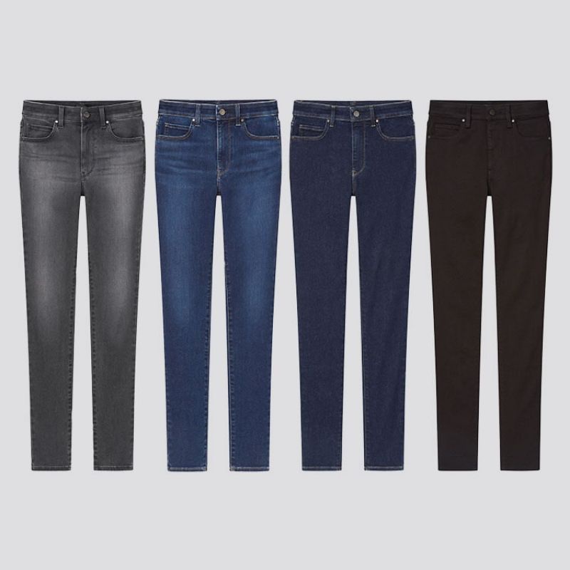 (UNIQLO Nhật chính hãng) Nữ - Quần bò/ Quần jeans cạp cao siêu co giãn ULTRA STRETCH HIGH RISE SKINNY FIT