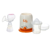 Bộ 1 máy hút sữa điện đơn có pin sạc Kpop Unimom UM871098 + 1 Máy hâm nóng sữa và thức ăn 4 chứ
