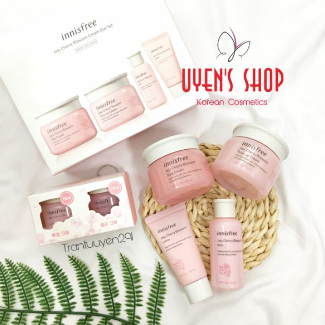 Set dưỡng da Innisfree Jeju Cherry Blossom Duo Set/ Morning Kit