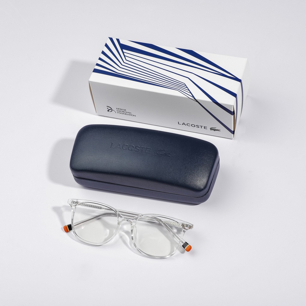 Mắt Kính Giả Cận Nam Nữ LACOSTE Cá Sấu hàng xuất xịn chính hãng chống UV 400, chống trầy xước cao cấp | BigBuy360 - bigbuy360.vn