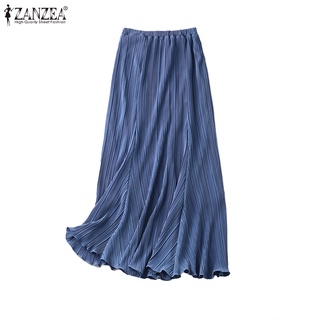 Chân váy maxi Zanzea xếp li thời trang dành cho nữ