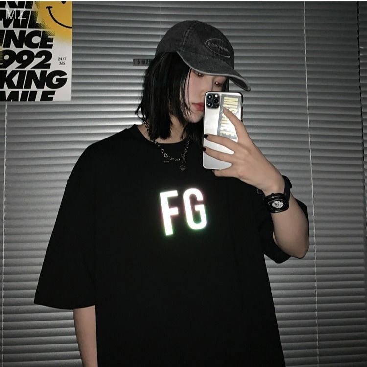 ÁO THUN, ÁO PHÔNG TAY LỠ NAM NỮ UNISEX OVERSIZE, ÁO PHÔNG FORM RỘNG FG PHẢN QUANG D33
