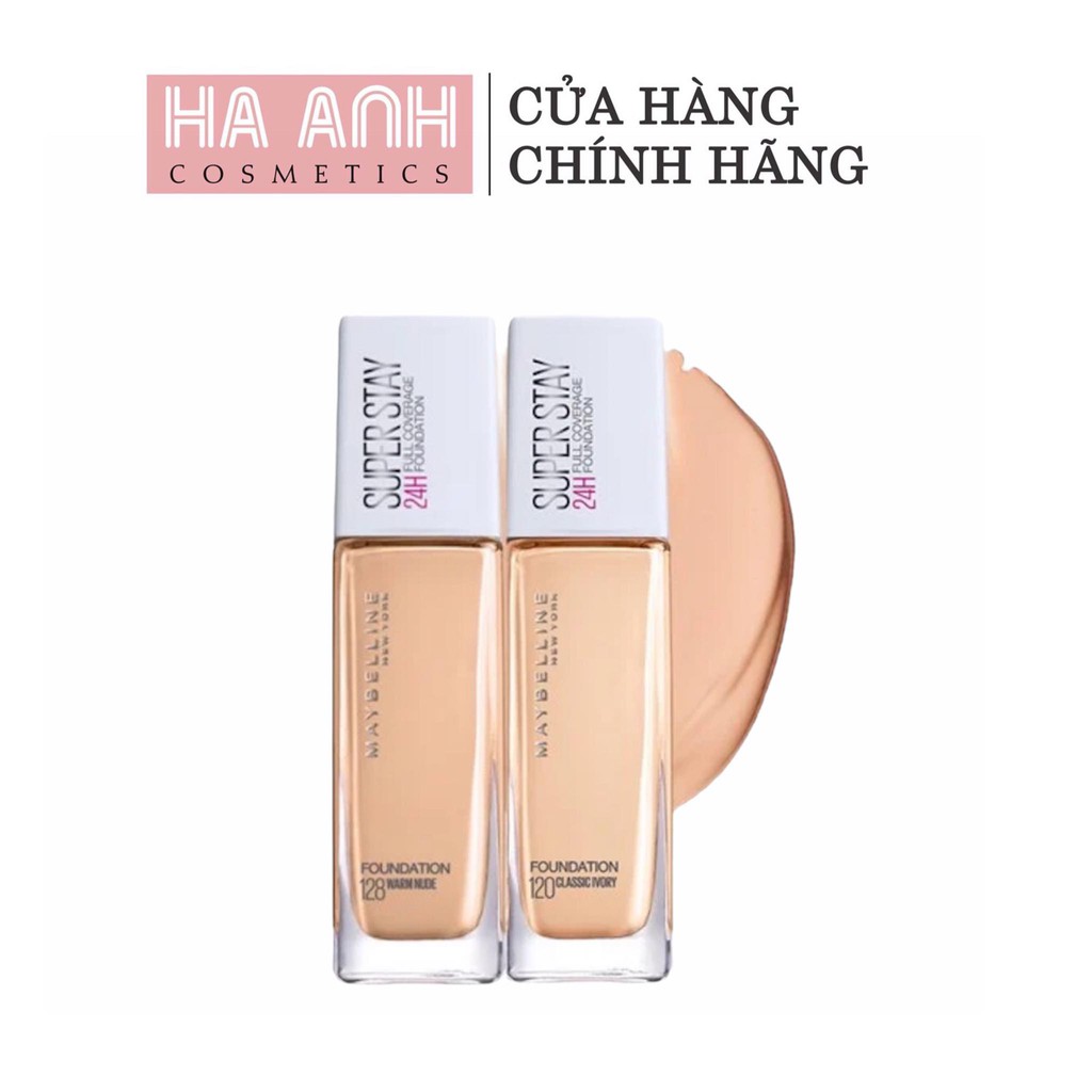 Kem Nền Che Phủ Hoàn Hảo, Bền Màu Lâu Trôi Maybelline Super Stay 24H Full Coverage Foundation 30ml