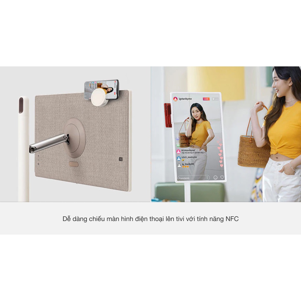 Tivi LG StanbyME 27inch 27ART10AKPL, Màn Hình 27inch, Xoay 180 Độ, Kết Nối Không Dây, Nội Địa Hàn, BH 12 Tháng