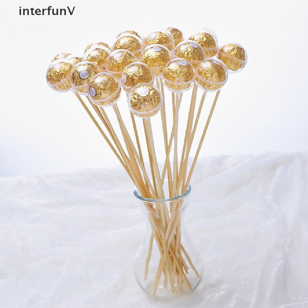 Set 10 Túi Đựng Kẹo / Sô Cô La Có Giá Đỡ