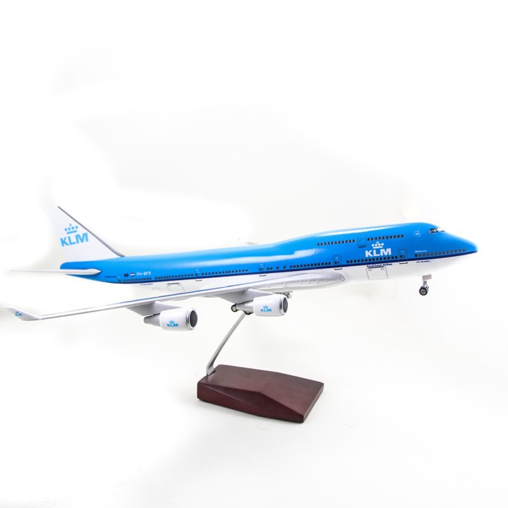 Mô hình máy bay lắp ráp có đèn led KLM (Hà Lan) 47cm