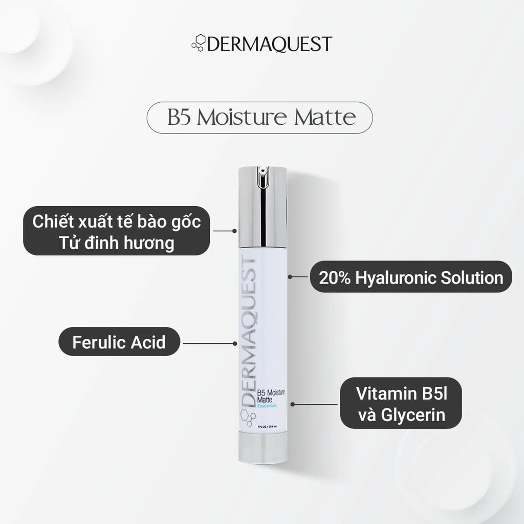Serum phục hồi cấp ẩm DermaQuest Essential B5 Hydrating 29.6ml
