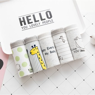 Quần lót cotton nữ hình thú dễ thương
