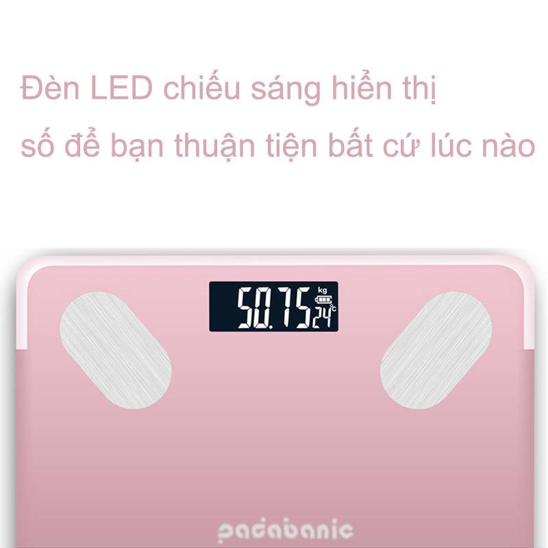 Cân Điện Tử pinAAA Cân Sức Khỏe Kết Nối Điện Thoại Bluetooth Phân Tích Các Chỉ Số Cơ Thể