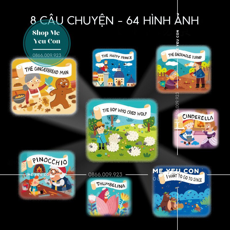 Chính Hãng Đèn Pin Chiếu Kể Chuyện Mideer Storybook Torch