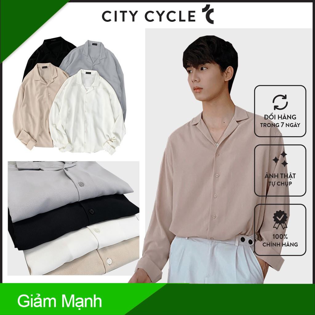 Áo sơ mi nam nữ Pijama City Cycle - Áo sơ mi cổ vest Unisex dài tay Local Brand