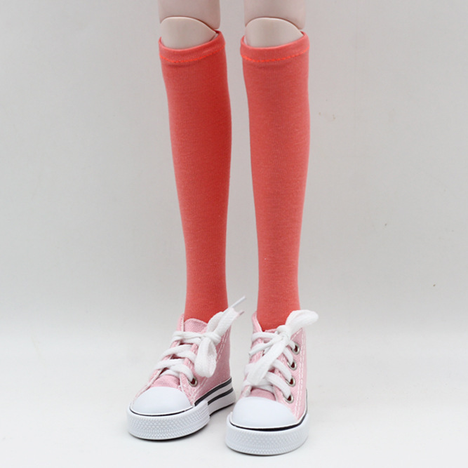 Tất dài màu kẹo trơn cho búp bê kích thước 1 / 3 60cm