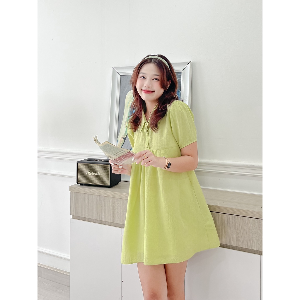ĐẦM BABYDOLL CỔ ÁO SOMI XINH XẮN NHIỀU MÀU - CUTIE DRESS