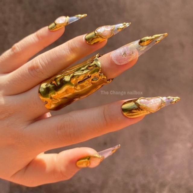 Metalic Nailbox kèm finger pieces