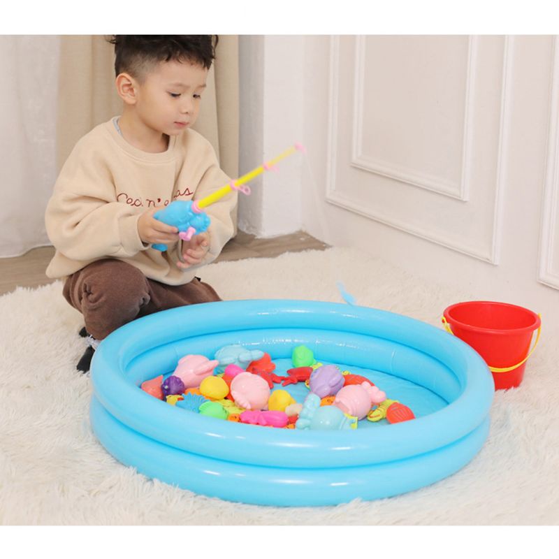 Bộ 30 / 52 Cần Câu Cá Bằng Nhựa Có Nam Châm Cho Bé
