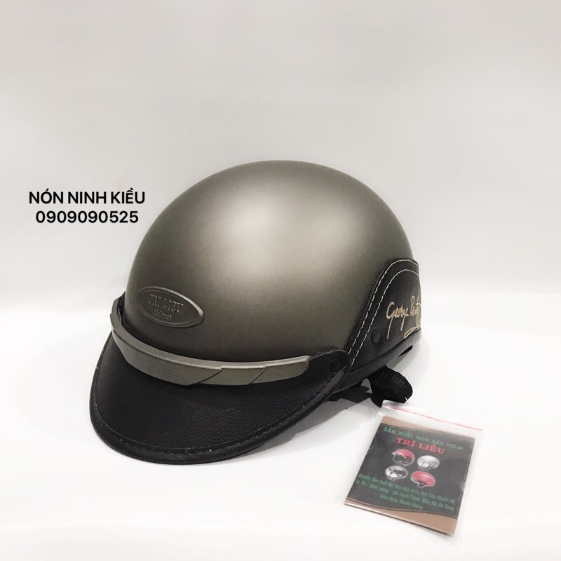 MŨ BẢO HIỂM NỬA ĐẦU BỌC DA KIỂU VESPA