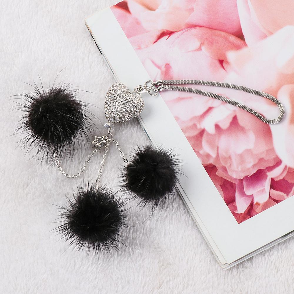 SHOUKEY Dây Treo Trang Trí Gương Chiếu Hậu Xe Hơi Đính Pha Lê Thời Trang