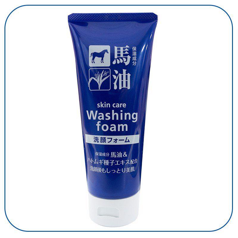 Sữa Rửa Mặt Ý Dĩ Và Dầu Ngựa Horse Oil &amp; Hatomugi Nhật Bản 130g cải thiện độ đàn hồi, săn chắc và giảm chảy xệ da mặt