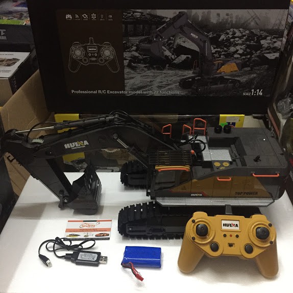 Xe xúc hợp kim 22 kênh HuiNa 592 bản nâng cấp