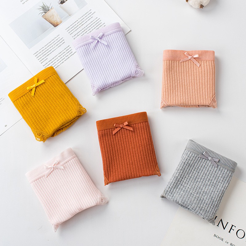 Quần Lót Cotton Tăm Tre Ren Lông Công | BigBuy360 - bigbuy360.vn