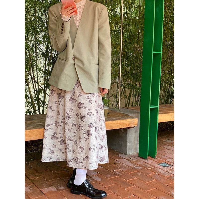 Chân Váy Hoa Lửng Thiết Kế Mới Thời Trang Theo Phong Cách Nhật Bản Cho Nữ