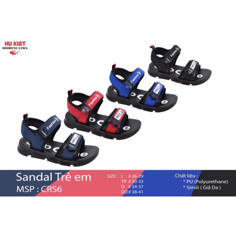 DÉP SANDAL cho bé, quai hậu học sinh cho bé trai từ size 25 - 37