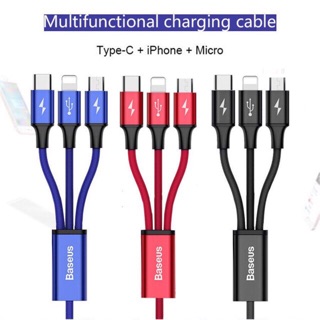 [ CHÍNH HÃNG ] Cáp sạc Baseus đa năng 3in1
