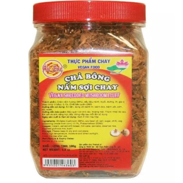 Chà bông nấm sợi chay Âu Lạc hộp 100g