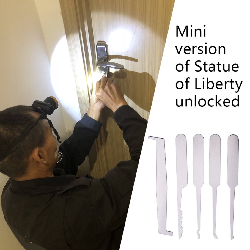 【Đề xuất sản phẩm mới】✧٩(ˊωˋ*)و✧Locksmith Supply Tool 5 Pieces Mini Version Of The Statue Of Liberty Unlocked