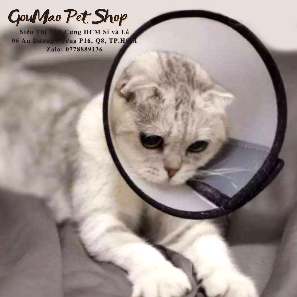 Vòng cổ chống cắn/chống liếm tiện dụng cho thú cưng , chó, mèo