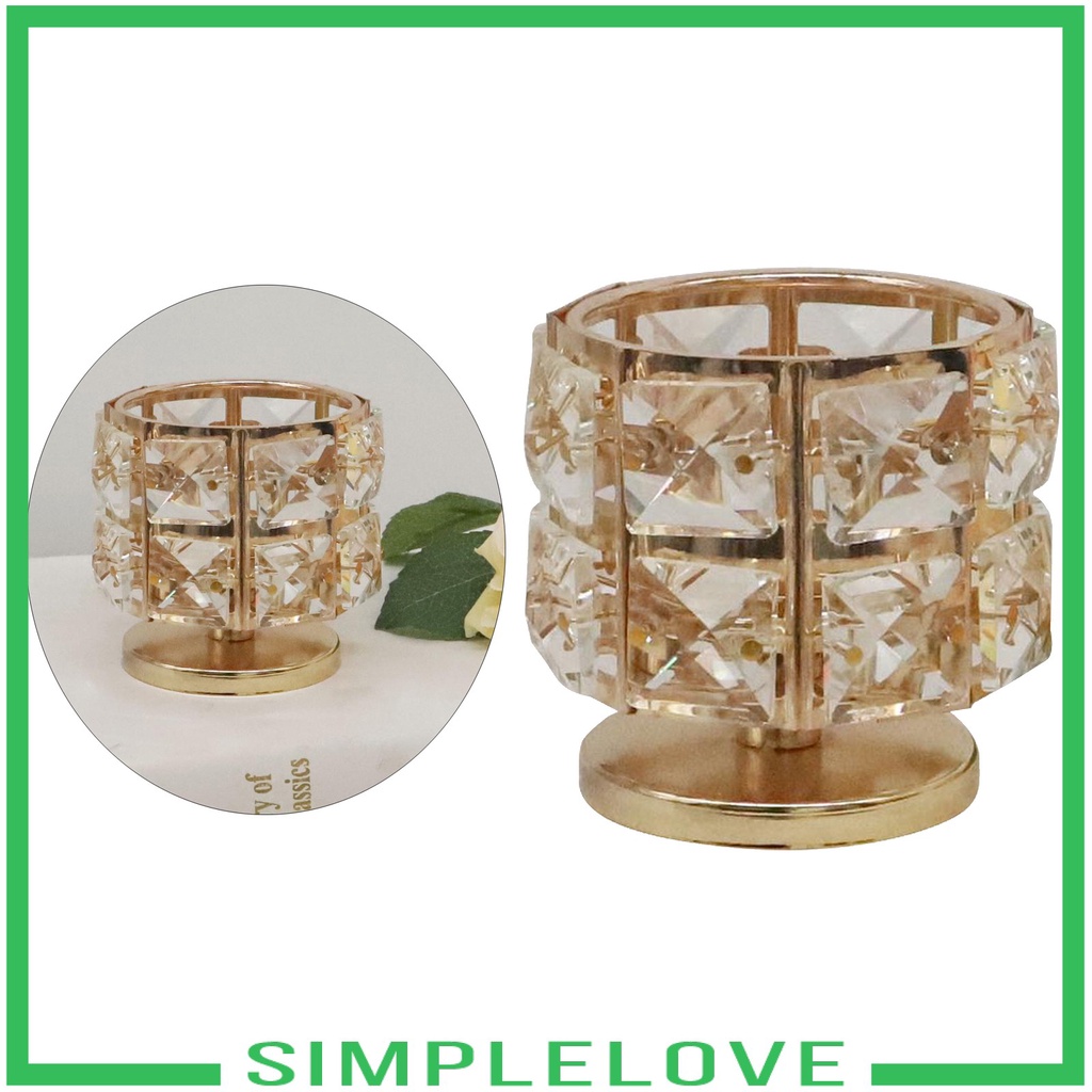 [Crystal Votive TeaLight Candle Holder Candlestick Wedding Home Table Decor