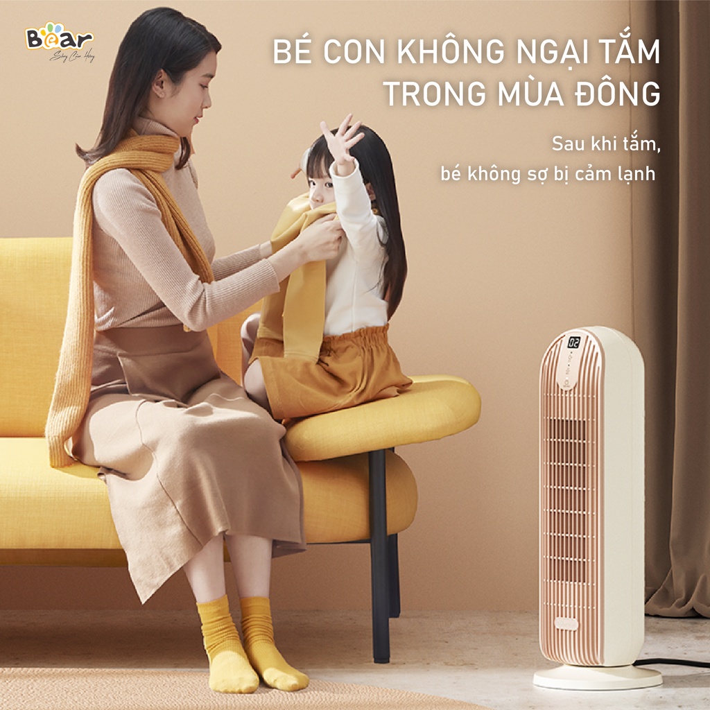 [HOT - XẢ KHO] Quạt sưởi Bear DNQ-C20H5 Tiết kiệm năng lượng, hệ thống ổn định - Bảo hành Chính hãng 18 tháng