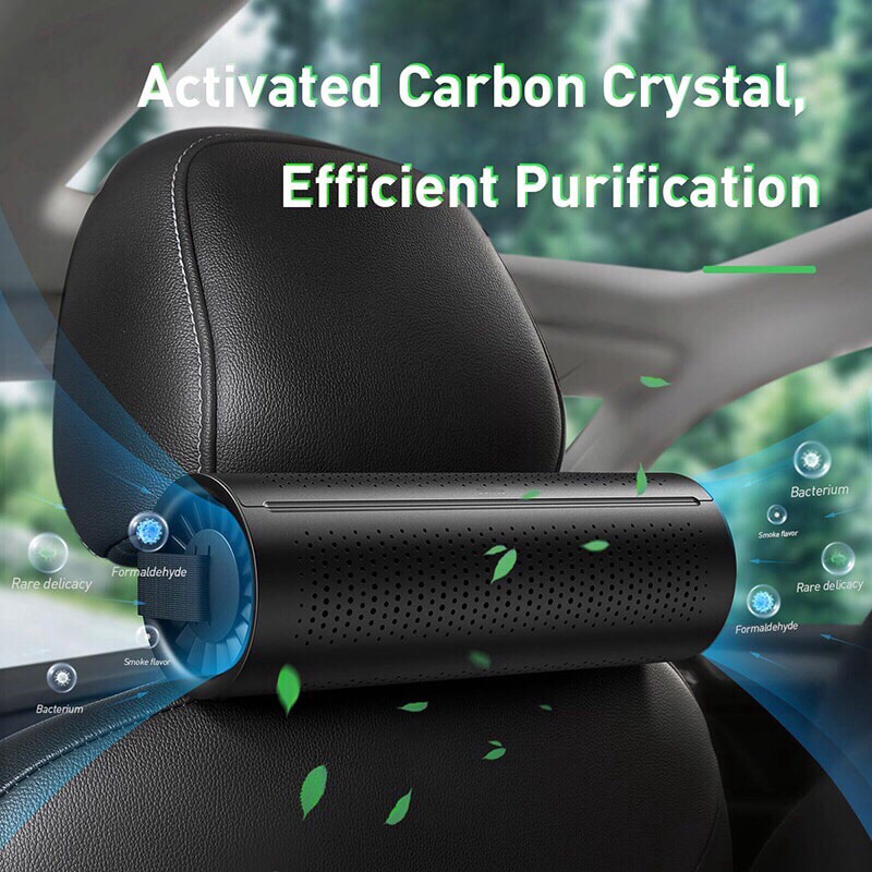 Máy lọc không khí cho xe hơi baseus dùng than hoạt tính bảo vệ môi trường không có mùi hôi